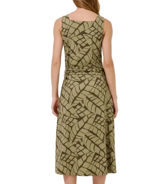 Vestido Feminino Mídi Verde Malha Fria